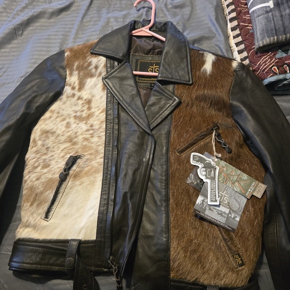 STS Ranchwear Black Leather Jacket - Picture 2 of 5